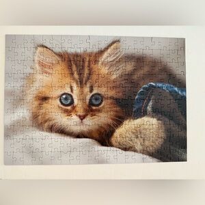 Cute kitty puzzle 200 pieces, like new